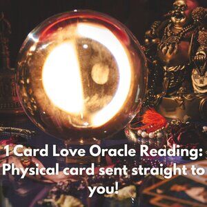 1 Card Love Oracle Reading: Physical Card Sent to You!